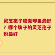 灵芝孢子胶囊哪里最好？哪个牌子的灵芝孢子粉最好