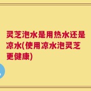灵芝泡水是用热水还是凉水(使用凉水泡灵芝更健康)