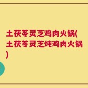 土茯苓灵芝鸡肉火锅(土茯苓灵芝炖鸡肉火锅)