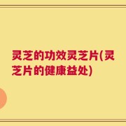 灵芝的功效灵芝片(灵芝片的健康益处)