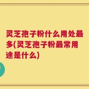 灵芝孢子粉什么用处最多(灵芝孢子粉最常用途是什么)