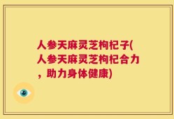人参天麻灵芝枸杞子(人参天麻灵芝枸杞合力，助力身体健康)