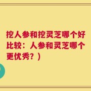 挖人参和挖灵芝哪个好比较：人参和灵芝哪个更优秀？)