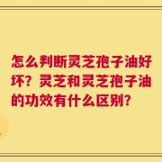 怎么判断灵芝孢子油好坏？灵芝和灵芝孢子油的功效有什么区别？