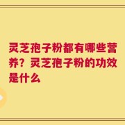 灵芝孢子粉都有哪些营养？灵芝孢子粉的功效是什么