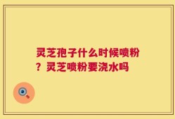 灵芝孢子什么时候喷粉？灵芝喷粉要浇水吗