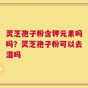 灵芝孢子粉含钾元素吗吗？灵芝孢子粉可以去湿吗