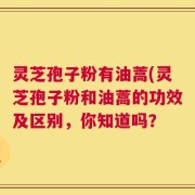 灵芝孢子粉有油蒿(灵芝孢子粉和油蒿的功效及区别，你知道吗？