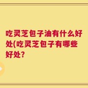 吃灵芝包子油有什么好处(吃灵芝包子有哪些好处？