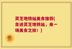 灵芝地铁站美食推荐(走进灵芝地铁站，来一场美食之旅！)