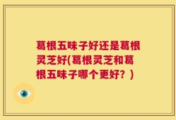 葛根五味子好还是葛根灵芝好(葛根灵芝和葛根五味子哪个更好？)
