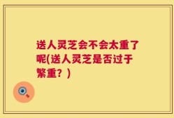 送人灵芝会不会太重了呢(送人灵芝是否过于繁重？)
