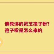 佛教讲的灵芝孢子粉？孢子粉是怎么来的