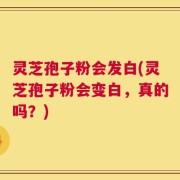 灵芝孢子粉会发白(灵芝孢子粉会变白，真的吗？)
