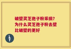 破壁灵芝孢子粉采摘？为什么灵芝孢子粉去壁比破壁的更好