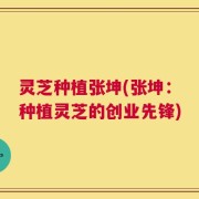 灵芝种植张坤(张坤：种植灵芝的创业先锋)
