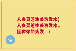 人参灵芝生姜洗发水(人参灵芝生姜洗发水，拯救你的头发！)