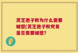 灵芝孢子粉为什么需要破壁(灵芝孢子粉究竟是否需要破壁？
