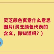 灵芝颜色寓意什么意思图片(灵芝颜色代表的含义，你知道吗？)