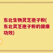 东北生物灵芝孢子粉(东北灵芝孢子粉的健康功效)