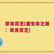 翠青灵芝(重生命之源：翠青灵芝)