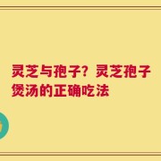 灵芝与孢子？灵芝孢子煲汤的正确吃法