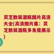 灵芝散装酒瓶图片高清大全(高清图片集：灵芝散装酒瓶多角度展示)