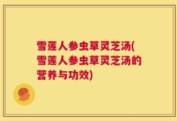 雪莲人参虫草灵芝汤(雪莲人参虫草灵芝汤的营养与功效)
