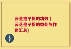 云芝孢子粉的功效 (云芝孢子粉的益处与作用汇总)
