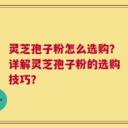 灵芝孢子粉怎么选购？详解灵芝孢子粉的选购技巧？