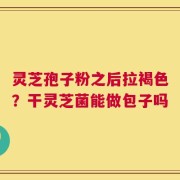 灵芝孢子粉之后拉褐色？干灵芝菌能做包子吗