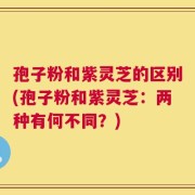 孢子粉和紫灵芝的区别(孢子粉和紫灵芝：两种有何不同？)