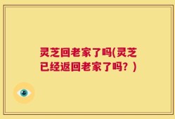 灵芝回老家了吗(灵芝已经返回老家了吗？)