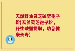 天然野生灵芝破壁孢子粉(天然灵芝孢子粉，野生破壁提取，助您健康长寿)
