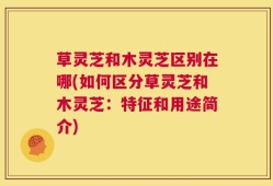草灵芝和木灵芝区别在哪(如何区分草灵芝和木灵芝：特征和用途简介)