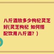 八斤酒放多少枸杞灵芝好(灵芝枸杞 如何搭配饮用八斤酒？)