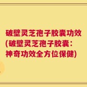 破壁灵芝孢子胶囊功效(破壁灵芝孢子胶囊：神奇功效全方位保健)