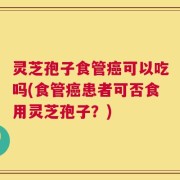 灵芝孢子食管癌可以吃吗(食管癌患者可否食用灵芝孢子？)
