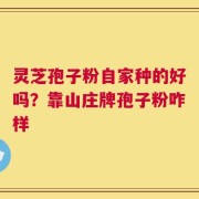 灵芝孢子粉自家种的好吗？靠山庄牌孢子粉咋样