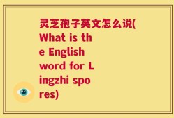 灵芝孢子英文怎么说(What is the English word for Lingzhi spores)