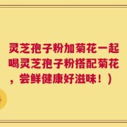 灵芝孢子粉加菊花一起喝灵芝孢子粉搭配菊花，尝鲜健康好滋味！)