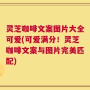 灵芝咖啡文案图片大全可爱(可爱满分！灵芝咖啡文案与图片完美匹配)