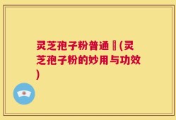灵芝孢子粉普通廧(灵芝孢子粉的妙用与功效)