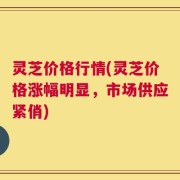 灵芝价格行情(灵芝价格涨幅明显，市场供应紧俏)