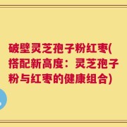 破壁灵芝孢子粉红枣(搭配新高度：灵芝孢子粉与红枣的健康组合)