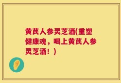 黄芪人参灵芝酒(重塑健康魂，喝上黄芪人参灵芝酒！)