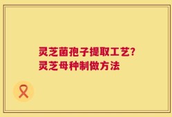 灵芝菌孢子提取工艺？灵芝母种制做方法