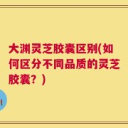 大渊灵芝胶囊区别(如何区分不同品质的灵芝胶囊？)