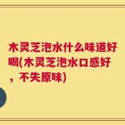 木灵芝泡水什么味道好喝(木灵芝泡水口感好，不失原味)