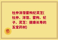 杜仲洋霪霍枸杞灵芝(杜仲、洋霪、霍枸、杞子、灵芝：健康长寿的五宝药材)